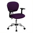 thumbnail image 1 of Scranton & Co Chaise de Bureau en Maille Mi-Dos avec Bras en Violet, 1 of 2
