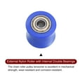 thumbnail image 4 of Unique Bargains 8mm Chaîne Rouleau Poulie Tendeur Guide-Roue Type Concave pour Vélo Porte Coulissante Bleu, 4 of 6