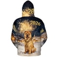 thumbnail image 2 of Chinese Shar-Pei Happy New Year 2026 with Fireworks on New Year's Eve All Over Print 3D Hoodie Unisex Merch Hoodies Dog Lover - 12022, 2 of 6