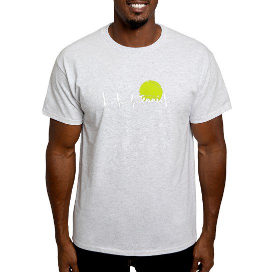 CafePress - TENNIS HEARTBEAT Men's Value T Shirt - Men's Classic Cotton T-Shirts