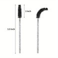 thumbnail image 3 of QUTETN 100pcs Disposable Eyelash Brush, Mascara Wands Makeup Brushes Applicators Kits for Eyelash Extensions and Eyebrow Brush with Container (Black/ Green/ Blue/ Pink), 3 of 4