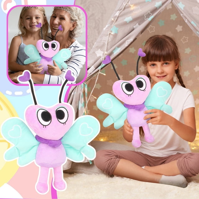 Dandy's World Plush - 12" Flutter Plushies Toy for Fans Gift, 2025 New Dandy's World Game Series Stuffed Doll for Kids and Adults, Halloween Christmas Birthday Valentines Choice for Boys Girls