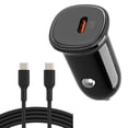 thumbnail image 1 of axGear USB-C Fast Car Charger 30W Type C Universal w/ USB C Cable 3Ft Compact Design, 1 of 7