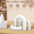 thumbnail image 4 of XIBUFE 2026 New 3Pcs Wood Arch Decor Set Wooden Arches Decorative Object 3 Sizes Arch Bookshelf Decor Set for Bookshelf,Mantel,Entryway 18X17X4Cm 14X17X4Cm 10X17X4Cm, 4 of 7
