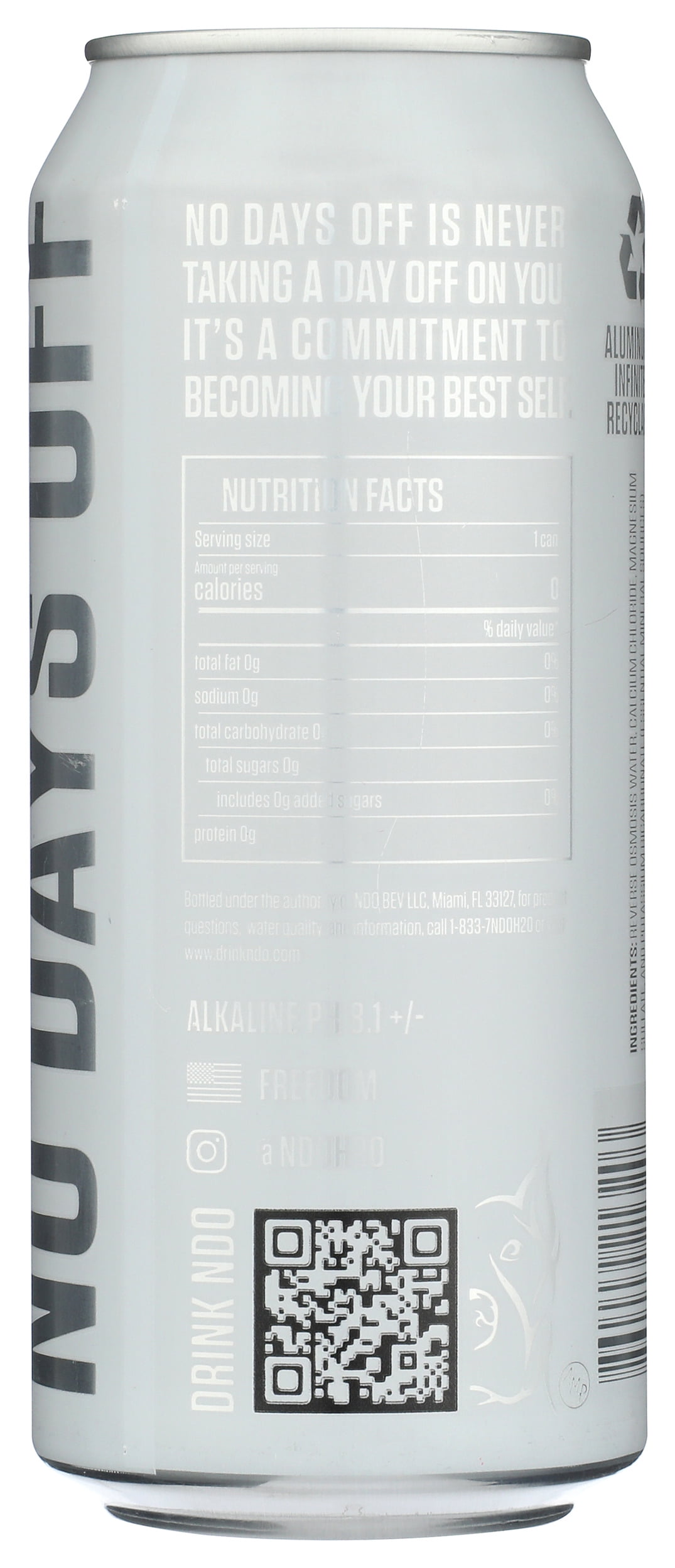 Pack of 12, Ndo H2O Premium Water, 16 fl oz