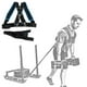 thumbnail image 3 of Greeniant Velocidad fuerza entrenamiento trineo hombro arnés resistencia banda cinturón deportes equipo Gimnasios en casa Greeniant OD004808-00, 3 of 6