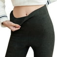 thumbnail image 6 of Soft Clouds Leggings for Women, Soft Clouds Fleece Leggings Casual Warm Winter Solid Pants Dark Gray L, 6 of 6