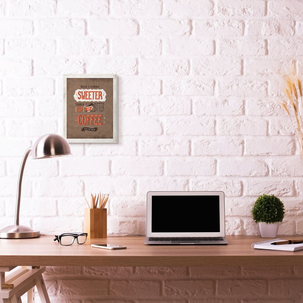 Stupell Industries Nothing Sweeter Coffee Word Design Wall Plaque by Ester Kay