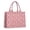 Pink Pioneer Flower, variant on Large Capacity Tote Bag,Red Floral and Petal Pattern Handbag Fashion Luxury Tote Bag,15.7"x13"x 5.1" Inches,Laptop Compatible
