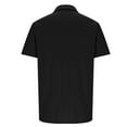 thumbnail image 4 of Fanxing Men's V Collar Shirts Big and Tall Short Sleeve Linen Casual Golf Shirts Lightweight Slim Fit Basic Button T-Shirts with Pocket Black,XXXXXL, 4 of 6