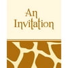 Club Pack of 96 Animal Print- Giraffe Birthday Party Invitation Cards