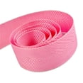thumbnail image 1 of Papillon Ribbon & Bow R097015-38-0029-0150 1.5 in. 50 Yards Charming Chevron Ribbon With Monofilament Edge- White & Pink, 1 of 1