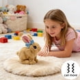 thumbnail image 4 of Yippzo Hopping Bunny Toy, Easter Realistic Bunny Toy, Hopping Rabbit Interactive Electronic Pet Plush Bunny Stuffed Animal Toy, With Sounds, Jumping, 4 of 5
