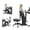 Dark Gray - M Size, variant on Standing Desk Chair, Standing Mate Chair for Sit-Stand, Ergonomic Horse Saddle Chair with Anti-Fatigue Mat, Home Office Posture Seat, MT-M-DG