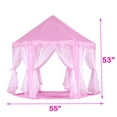 55"x 53" Princess Castle Play Tent for Girls Playhouse, Kids Play Tent