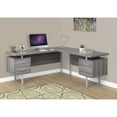 thumbnail image 5 of Monarch Specialties 70 Inch Contemporary Furniture Computer Desk, Dark Taupe, 5 of 5