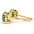 thumbnail image 2 of Peridot 6mm Round Stud Earrings in 14k Yellow Gold, 2 of 4