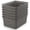Grey-6-Pack, variant on Woven Plastic Storage Baskets 6-Pack White Weave Organizer