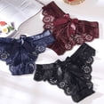 thumbnail image 7 of Women's Lace Underwear Cheeky Panty Breathable Bikini Panties, 4 Packs, 7 of 7