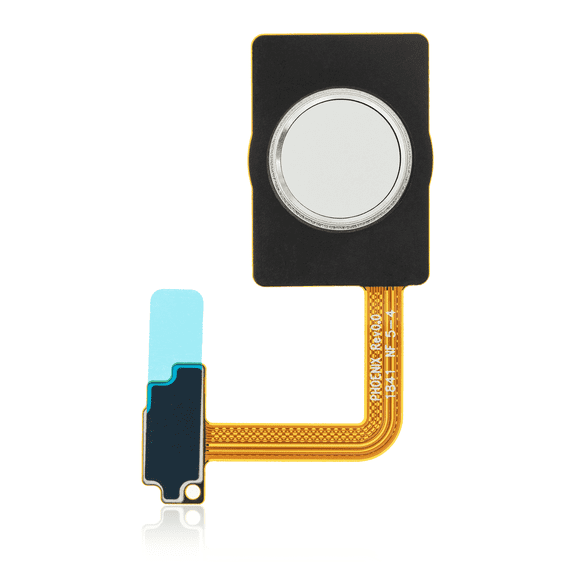 Replacement Home Button With Fingerprint Sensor Flex Cable Compatible For LG G7 ThinQ (Silver)