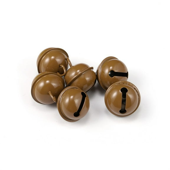 Namzi-b Jingle Bells, 22mm 30pcs Craft Bells for DIY Holiday Decoration, Musical Party, Home, Festival, Wedding,Brown