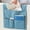 Blue, variant on Sofa Armrest Storage Bag | Fabric Organizer for Remote Control & Phone | Blue Canvas Storage Pocket | 82X36X2Cm Multi-Functional Side Pocket for Bedside & Office