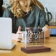 thumbnail image 3 of 35Years Employee Loyalty Gift Idea Thank You Appreciation for 35Years of Service Employee Service Recognition Award Plaque,Acrylic Decoration Signs & Plaques SOK73, 3 of 6