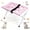 Pink, variant on 2-in-1 Foldable Pet Grooming Bed, Portable Dog Cat Bathing Stand with Quick-Dry Mesh Hammock & Safety Strap