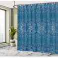 thumbnail image 4 of Ambesonne Floral Shower Curtain, Victorian Lace Flowers Print, 69"Wx70"L, Sea Blue, 4 of 4