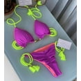 thumbnail image 3 of New Women Bikini Backless Rope Triangle Swimsuit Multicolor, 3 of 7