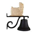 thumbnail image 1 of Cast Bell With Gold Bronze Yorkshire Terrier Ornament, 1 of 1