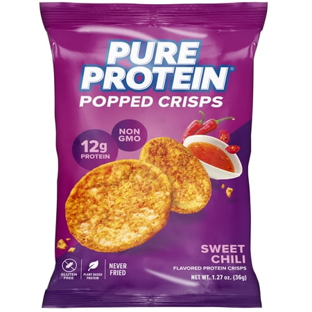 PURE PROTEIN, POPPED CRISPS, SWEET CHILI, 12G PROTEIN, 1.27 OZ
