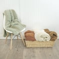 thumbnail image 7 of Your Lifestyle by Donna Sharp Plush Knit Sage Throw, 7 of 7