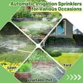 thumbnail image 5 of Topboutique 2 Pack Metal Lawn Sprinklers Water Sprinkler 3-Arm Water Sprinkler 360 Degree Rotating Lawn Sprinkler for Yard Automatic Rotary Sprayer Plant, Flower Bed and Patio, 5 of 7