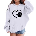 thumbnail image 2 of HAiming Kids Pullover Sweatshirts Printed Long Sleeve Hooded Loose Casual Shirts Fall Winter Workout Tops with Pockets, 2 of 7