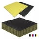 thumbnail image 1 of Kit 10pz Tatami Piso de Hule Profesional Para Gimnasio Artes Marciales Marthing 1m2 c/u, Protector de Piso Maquinas de Ejercicio Facil de Colocar y Limpiar Antidezlizante Bicolor Amarillo/Negro, 1 of 11