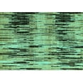 thumbnail image 1 of Ahgly Company Machine Washable Indoor Rectangle Abstract Turquoise Blue Modern Area Rugs, 7' x 10', 1 of 4