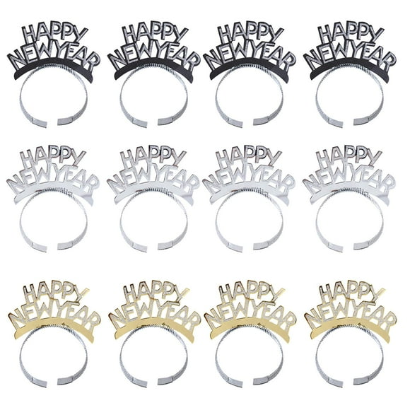 Diadema BinaryABC Happy New Year, 12 unidades, para niños