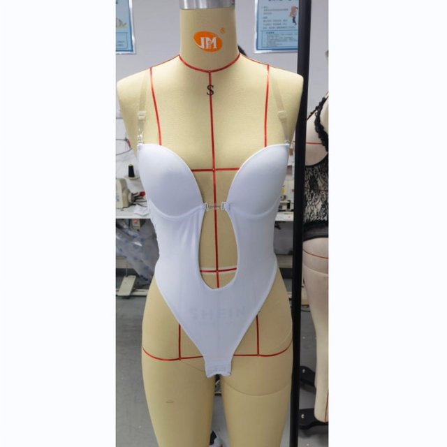 Ropa moldeadora de estilo europeo y americano, sujetador invisible, ropa interior, vestido de novia sin espalda, vestido de noche, ropa interior de una pieza para mujer