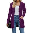 thumbnail image 4 of Fantaslook Fall Cardigan for Women Long Sleeve Open Front Cardigan Casual Button Down Coat with Pockets, 4 of 8