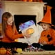 thumbnail image 5 of Cesta de Almacenamiento de Lino Sintético con Diseño Bordado de Fantasma y Calabaza con Temática de Halloween, Ideal para Decoración de Interiores y Exteriores En Centros Comerciales., 5 of 6