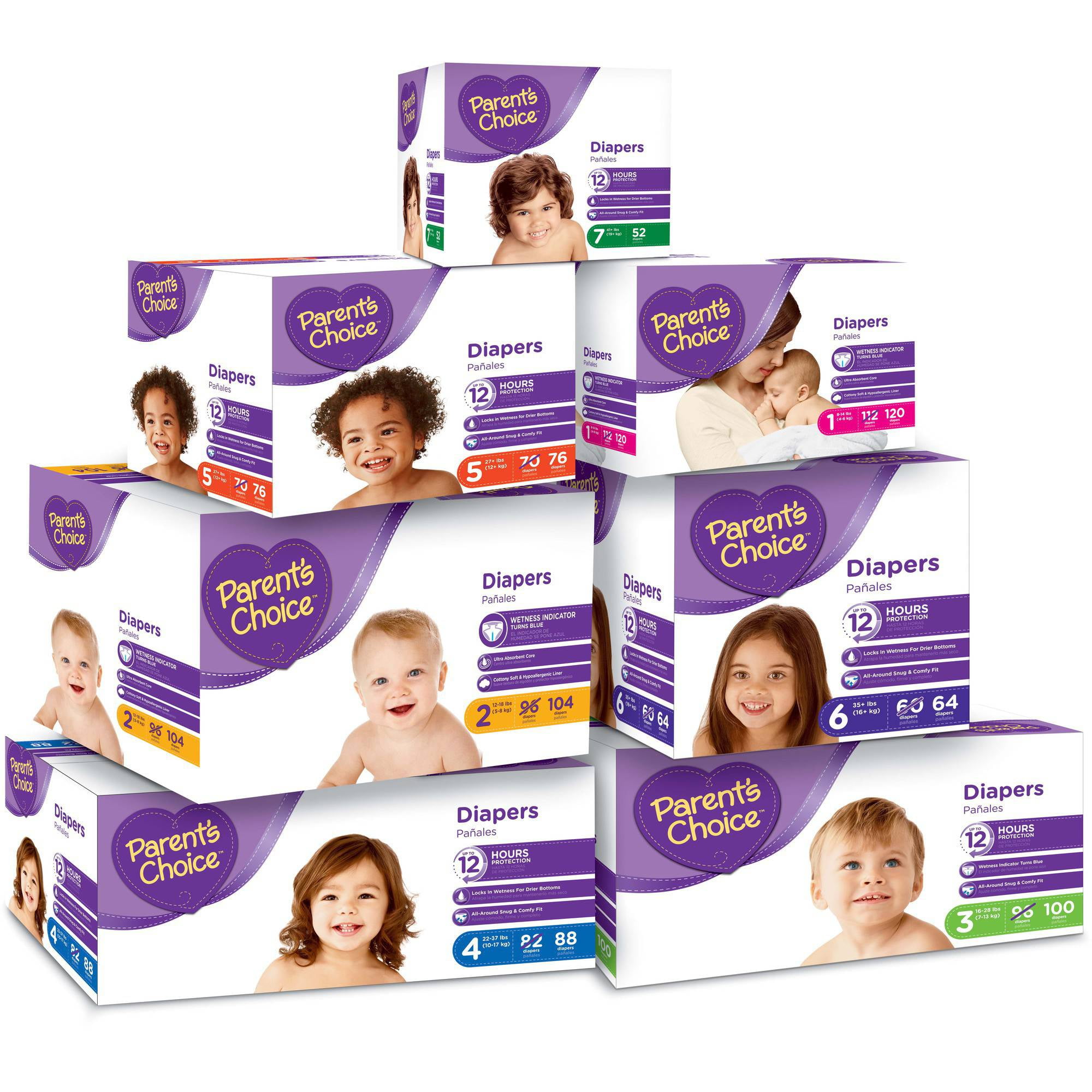 walmart brand diapers size 2