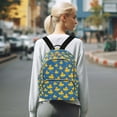 thumbnail image 7 of FORMRS Mini Backpack Purse for Women Quilted Travel Daypack Casual Shoulder Bag, Yellow Duck Pattern, 7 of 7
