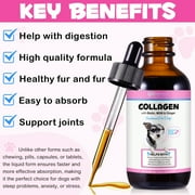 Oimmal Collagen for Dogs, Hip and Joint Supplement with MSM, Liquid Collagen for Dogs, Boosting Overall Immunity for Dogs, 2 fl oz - Bacon Flavor