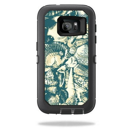 Skin For OtterBox Defender Samsung Galaxy S7 Case – Tan Seashells | MightySkins Protective, Durable, and Unique Vinyl Decal wrap cover | Easy To Apply, Remove, and Change Styles | Made in the (Best Way To Apply Fake Tan)