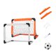 thumbnail image 4 of 2x objetivos de fútbol para niños establecidos para el patio trasero con de fútbol de fútbol de fútbol de bomba para niños para el jardín de 90cmx60cmx60cm, 4 of 8