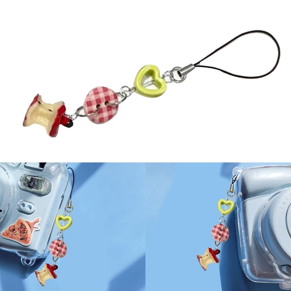 AOOOWER Unique Fruit Core Keychain Cute Apples Core Keyring Cute Phone Charm Keychain
