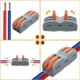 thumbnail image 4 of Terminales de conexión automática, conector rápido de cables, conector de tuerca de palanca, surtido de conductores, conectores de cables compactos (15 piezas), 4 of 5