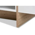 thumbnail image 4 of Baxton Studio Rasa Two-Tone White and Oak Finished Wood Coffee Table, 4 of 7