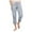 Light Blue, variant on Pants Women Elastic Waist Pants with Multi Pocket Outdoor Casual Sports Trousers Loose Cargo Pants Track Pants for Women Navy XXXL